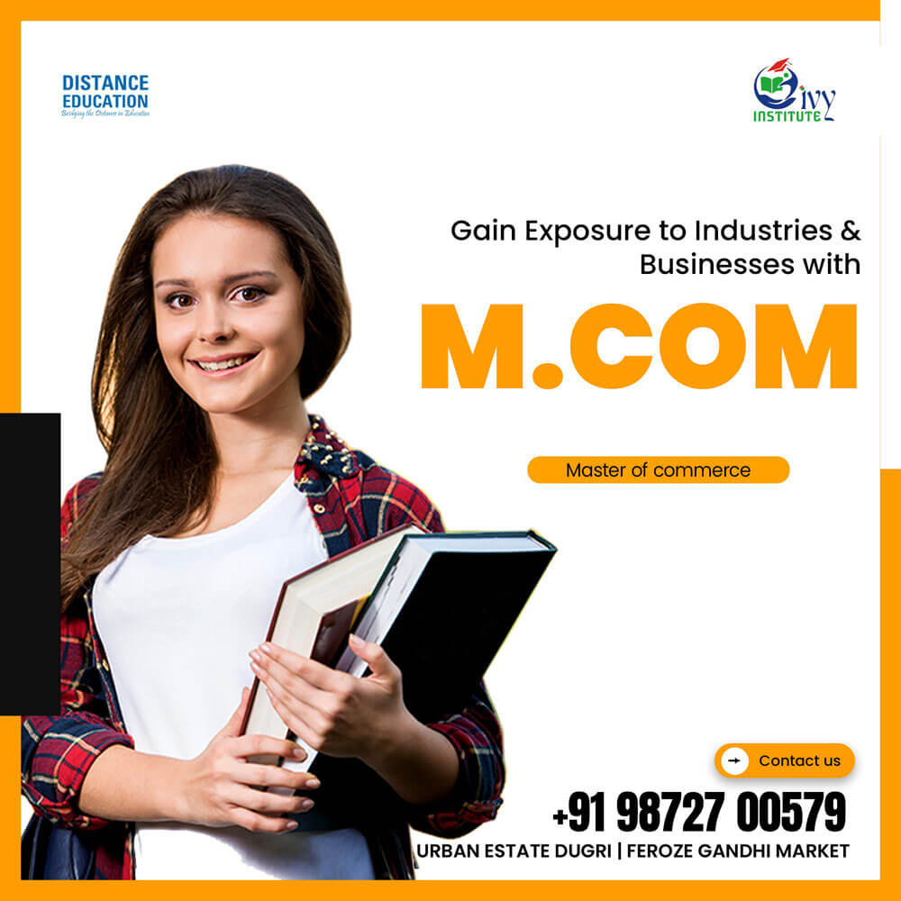 Pursue M-Com through distance learning